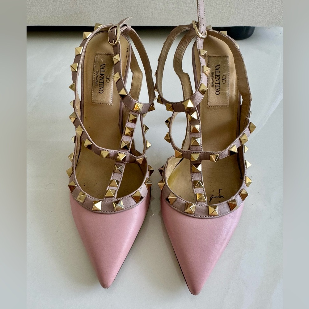 Rockstud 100mm Slingback High-Heel Pumps